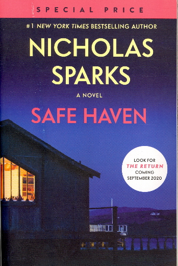 Safe Haven Book Cover / Safe Haven By Nicholas Sparks Hard Cover ...